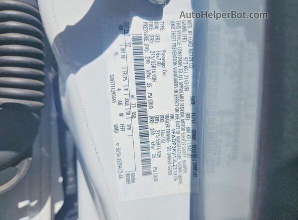 1FADP3K21JL231976 2018 FORD FOCUS White Engine compartment view