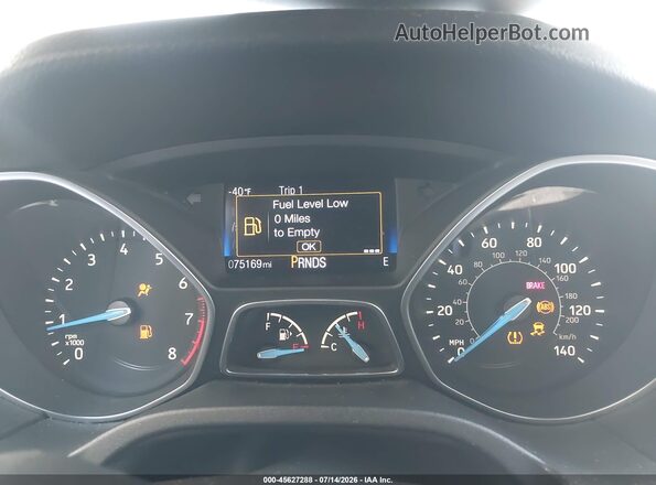 1FADP3K22GL238704 2016 FORD FOCUS Red უკანა სავარძლების ხედი