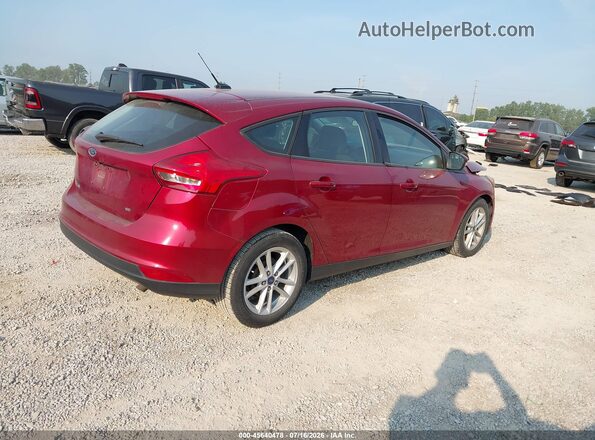 1FADP3K22HL313189 2017 FORD FOCUS Red Задня права чверть