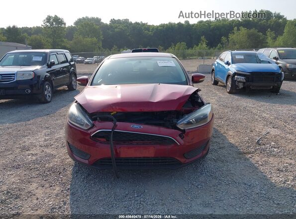 1FADP3K22HL313189 2017 FORD FOCUS Red Вид спереду