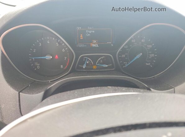 1FADP3K22HL344622 2017 FORD FOCUS Gray ხელსაწყოთა პანელის ხედი