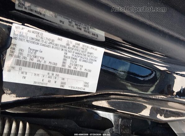 1FADP3K23GL258296 2016 FORD FOCUS Black Widok komory silnika