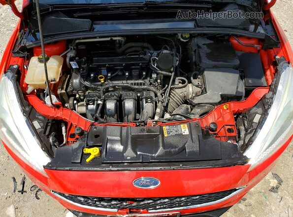 1FADP3K23GL309425 2016 FORD FOCUS Red უკანა სალონის ხედი