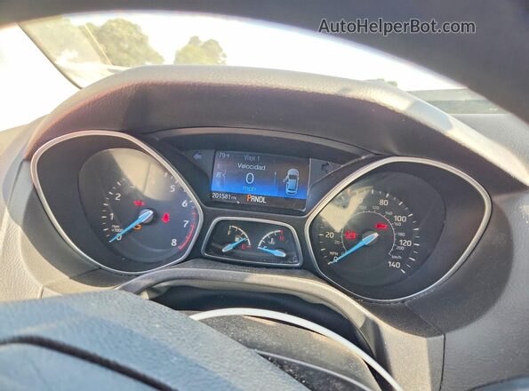 1FADP3K23GL313507 2016 FORD FOCUS White Սարքավորումների վահանակի տեսք