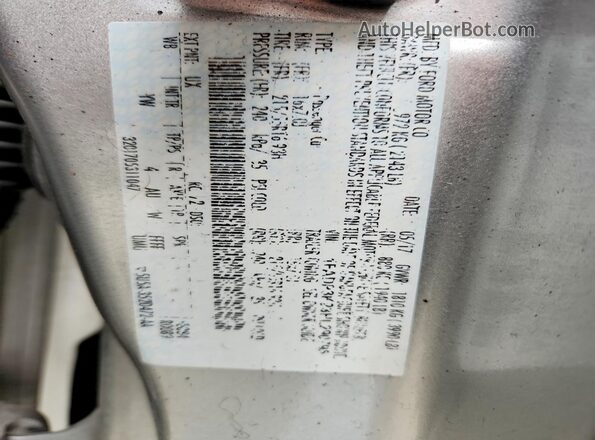 1FADP3K23HL290795 2017 FORD FOCUS Silver VIN sticker view