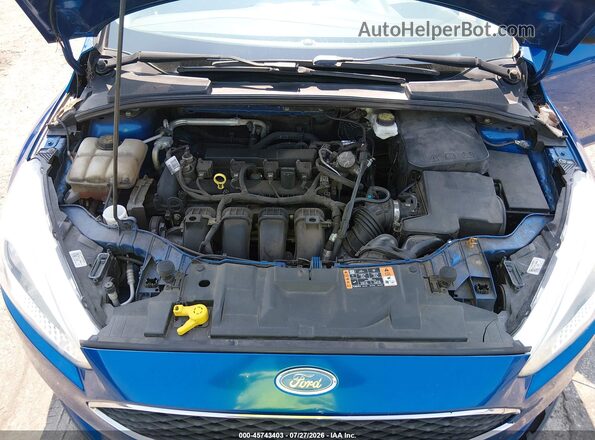 1FADP3K23JL220574 2018 FORD FOCUS Blue Rear view
