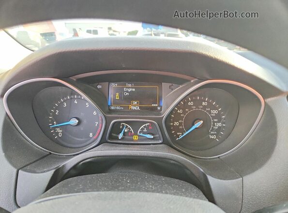 1FADP3K23JL265627 2018 FORD FOCUS White Սարքավորումների վահանակի տեսք