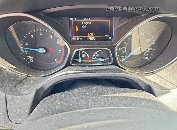 1FADP3K23JL329911 2018 FORD FOCUS Blue Widok zestawu wskaźników