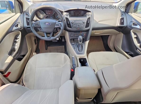 1FADP3K23JL329911 2018 FORD FOCUS Blue Widok deski rozdzielczej