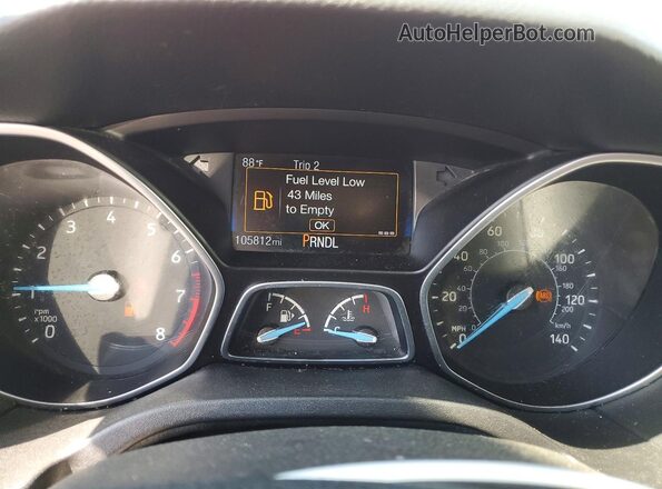 1FADP3K24GL251518 2016 FORD FOCUS Red Սարքավորումների վահանակի տեսք