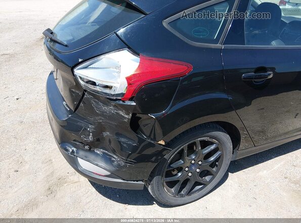 1FADP3K24GL275432 2016 FORD FOCUS Black Widok wnętrza z tyłu