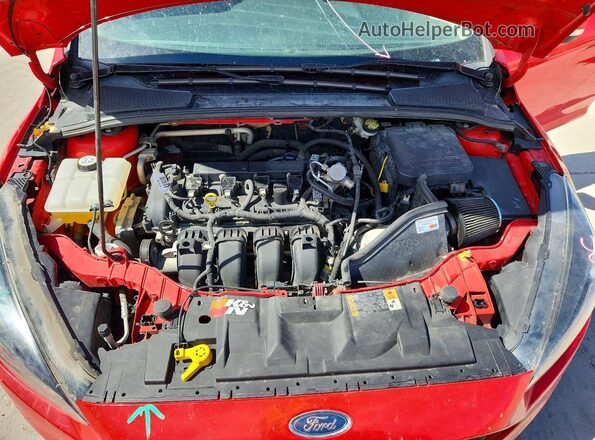 1FADP3K24GL363882 2016 FORD FOCUS Red Vista interior trasera