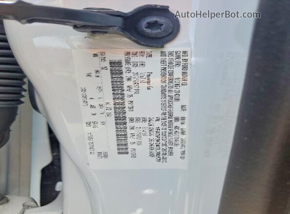 1FADP3K24GL380570 2016 FORD FOCUS White VIN კოდის სტიკერის ხედი