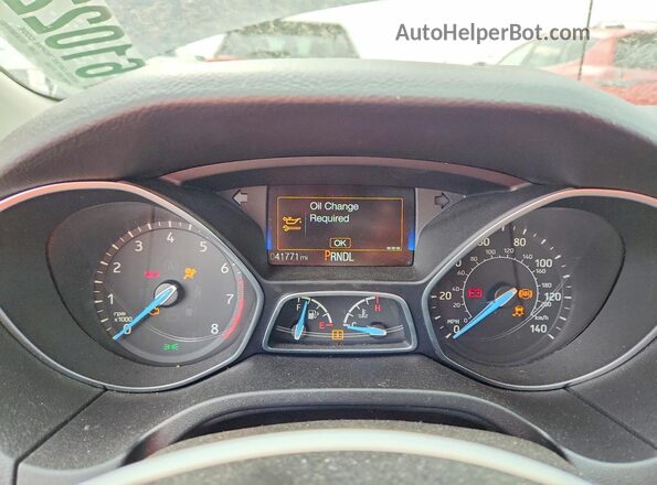 1FADP3K24HL317616 2017 FORD FOCUS Black Instrument cluster view