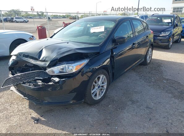 1FADP3K24JL262185 2018 FORD FOCUS Black Przód lewy