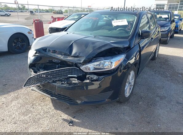 1FADP3K24JL262185 2018 FORD FOCUS Black Widok z przodu