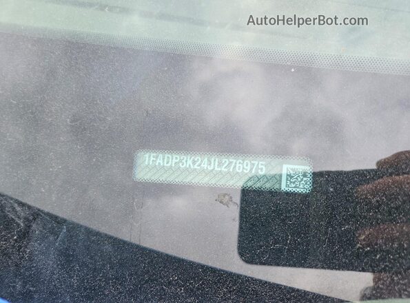 1FADP3K24JL276975 2018 FORD FOCUS Синий Вид подкапотного пространства