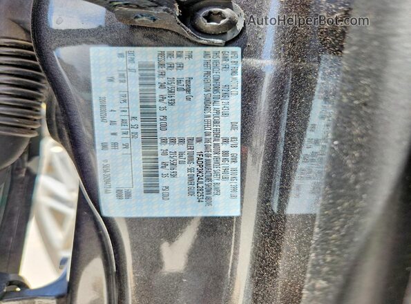 1FADP3K24JL282534 2018 FORD FOCUS Gray VIN კოდის სტიკერის ხედი