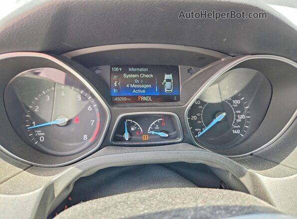 1FADP3K24JL282534 2018 FORD FOCUS Gray ხელსაწყოთა პანელის ხედი