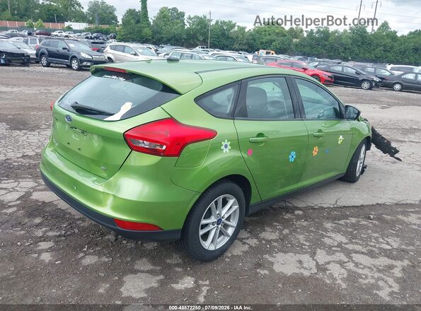 1FADP3K24JL307156 2018 FORD FOCUS Зеленый Задняя правая четверть