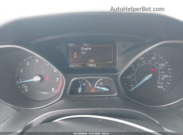 1FADP3K25GL263791 2016 FORD FOCUS White Rear seats view