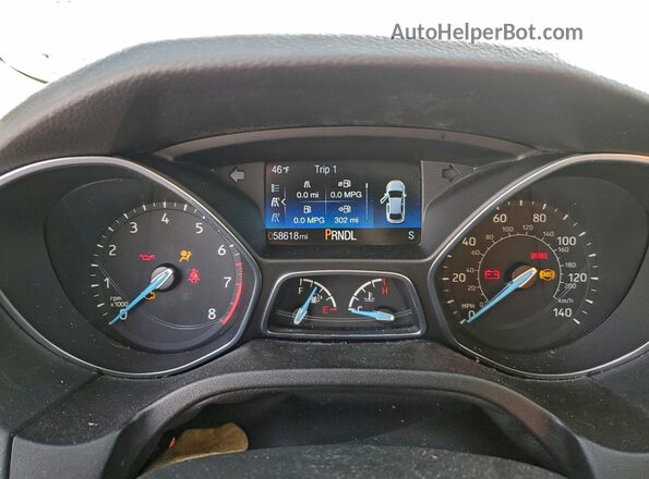 1FADP3K25GL347464 2016 FORD FOCUS Beige Vista del cuadro de instrumentos
