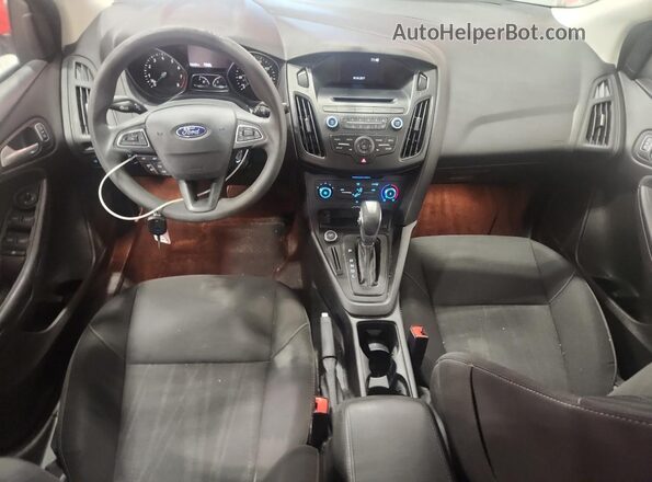 1FADP3K25GL376785 2016 FORD FOCUS Red Вид панелі приладів