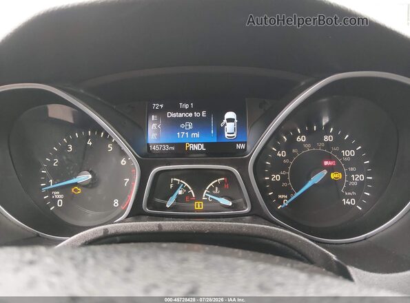 1FADP3K25GL384787 2016 FORD FOCUS Black Vista de los asientos traseros