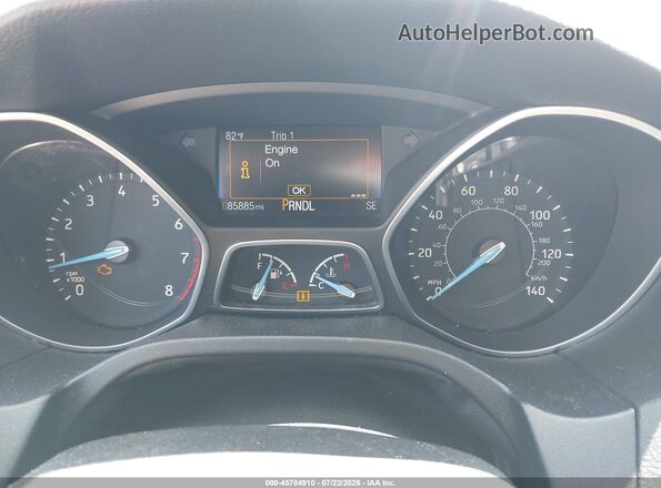 1FADP3K25GL390640 2016 FORD FOCUS Gray უკანა სავარძლების ხედი