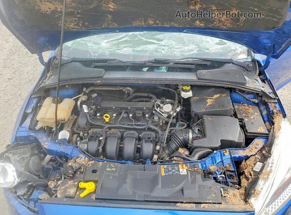 1FADP3K25JL297642 2018 FORD FOCUS Blue Вид задньої частини салону