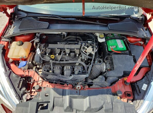 1FADP3K25JL326900 2018 FORD FOCUS Red Vista interior trasera