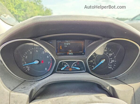 1FADP3K25JL326900 2018 FORD FOCUS Red Vista del cuadro de instrumentos