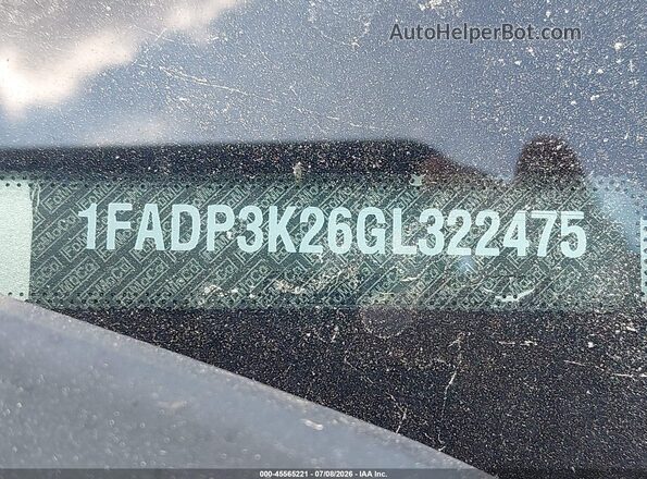 1FADP3K26GL322475 2016 FORD FOCUS Silver ძრავის განყოფილების ხედი