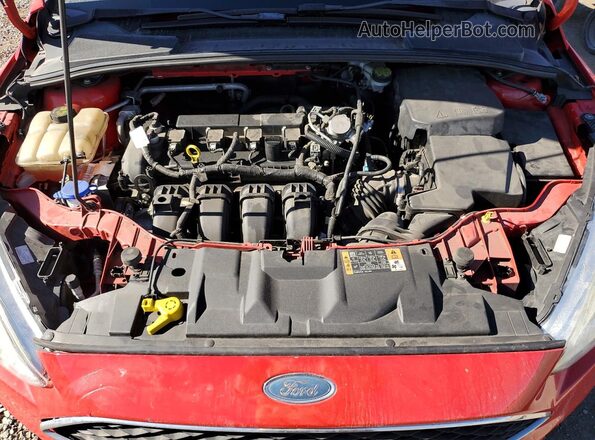 1FADP3K26GL376391 2016 FORD FOCUS Red Rear interior view