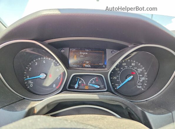 1FADP3K26GL379369 2016 FORD FOCUS White Вид щитка приладів