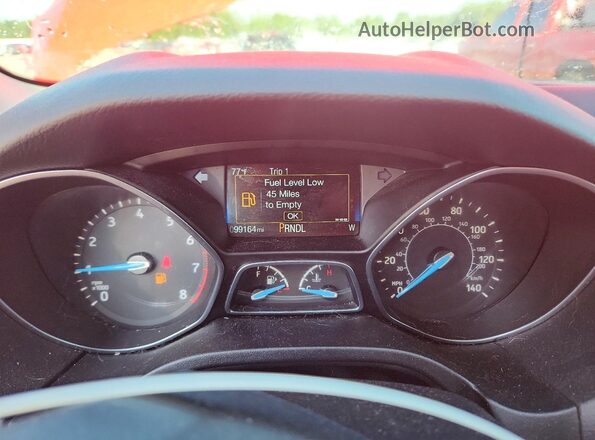 1FADP3K26HL313034 2017 FORD FOCUS Burgundy Вид щитка приладів