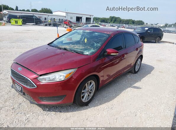 1FADP3K26HL347801 2017 FORD FOCUS Red წინა მარცხენა ხედი სამი მეოთხედიდან