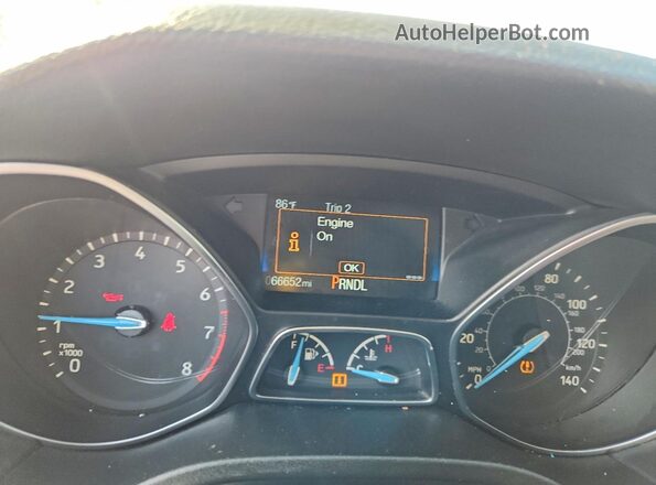 1FADP3K26JL214462 2018 FORD FOCUS Blue ხელსაწყოთა პანელის ხედი
