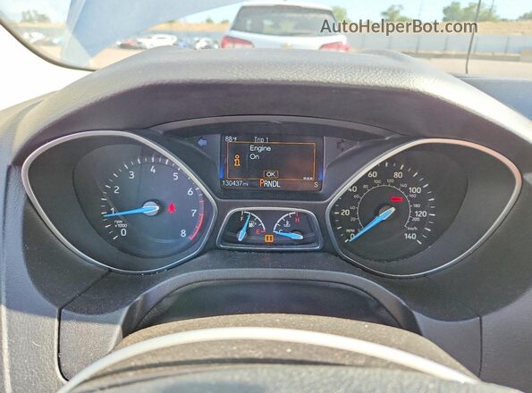 1FADP3K27GL208971 2016 FORD FOCUS Silver Вид щитка приладів