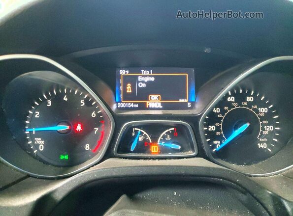 1FADP3K27GL217394 2016 FORD FOCUS White Instrument cluster view