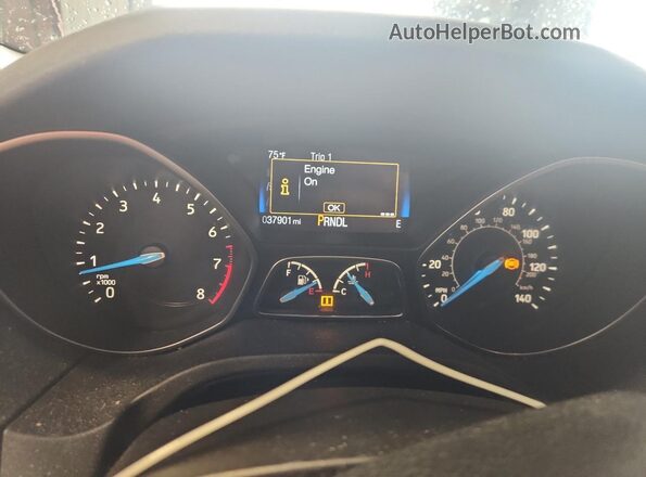 1FADP3K27GL239119 2016 FORD FOCUS White Instrument cluster view