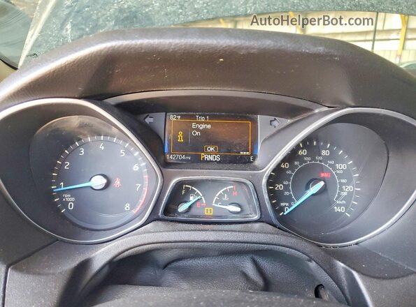 1FADP3K27GL286246 2016 FORD FOCUS Black Widok zestawu wskaźników