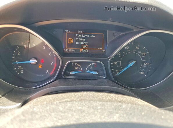 1FADP3K27GL289907 2016 FORD FOCUS Black Instrument cluster view