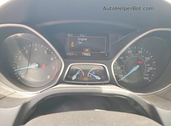 1FADP3K27GL328933 2016 FORD FOCUS Silver Instrument cluster view