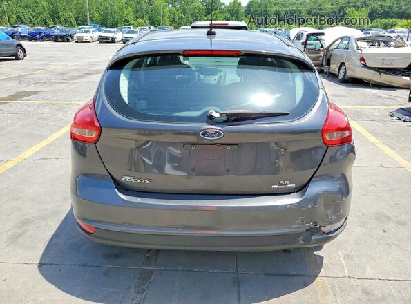 1FADP3K27GL358773 2016 FORD FOCUS Gray Rear view