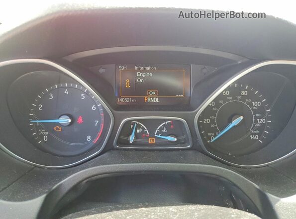 1FADP3K27HL247562 2017 FORD FOCUS Red Սարքավորումների վահանակի տեսք