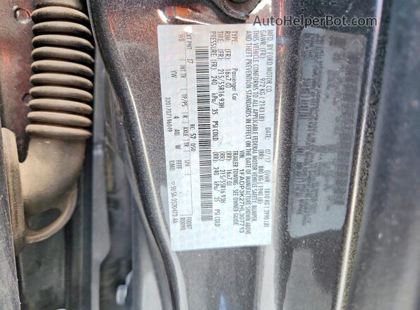 1FADP3K27HL307713 2017 FORD FOCUS Gray Widok komory silnika