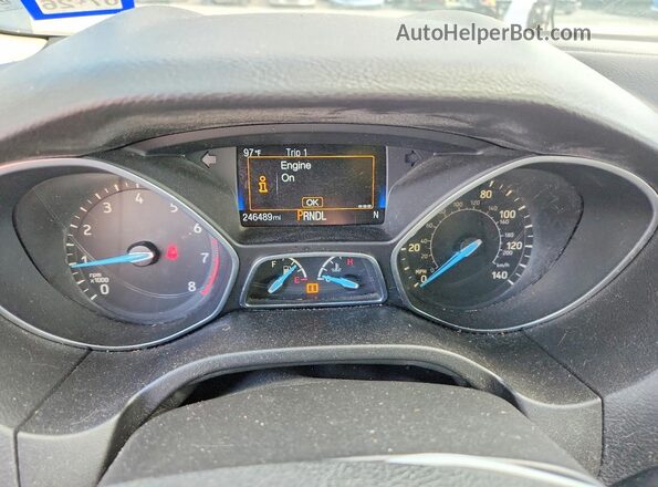 1FADP3K27HL307713 2017 FORD FOCUS Gray Widok zestawu wskaźników
