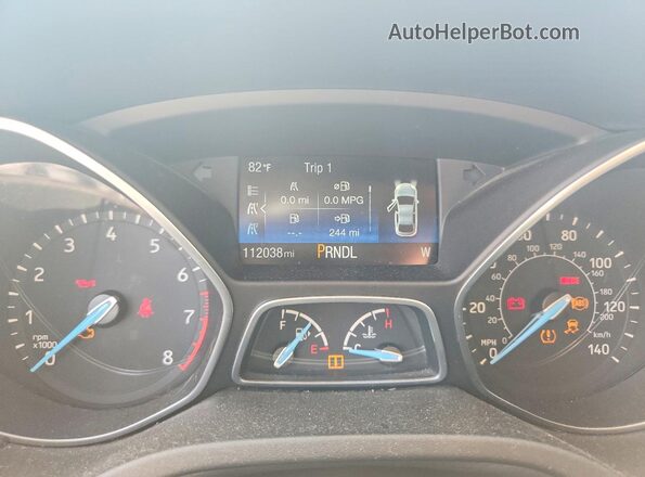 1FADP3K27HL335785 2017 FORD FOCUS Black Instrument cluster view