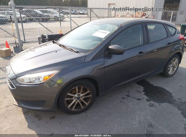 1FADP3K27JL299022 2018 FORD FOCUS Серый Передняя левая четверть